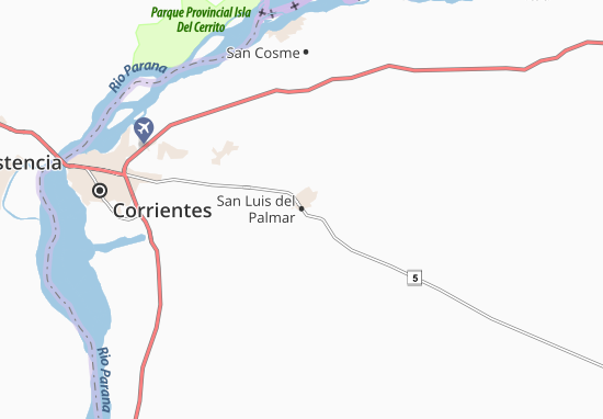 Karte Stadtplan San Luis del Palmar