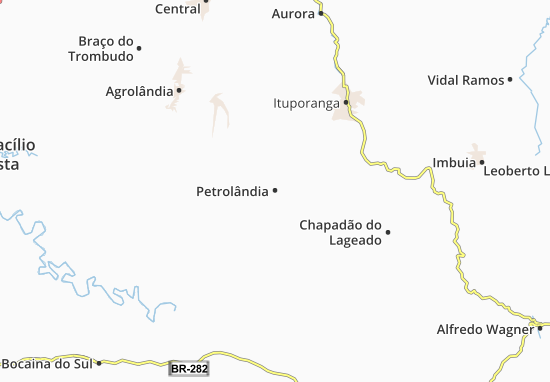 Karte Stadtplan Petrolândia