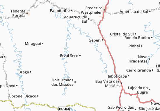 Erval Seco Map
