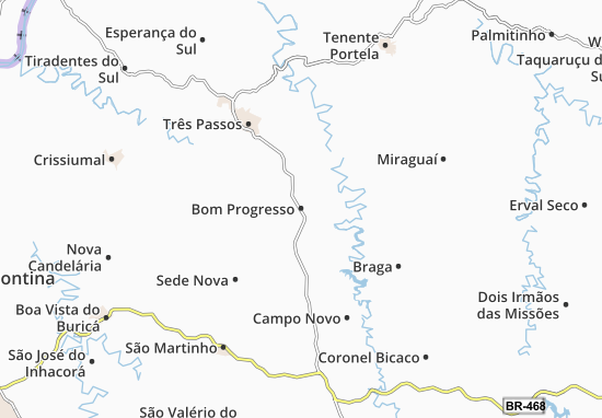 Karte Stadtplan Bom Progresso