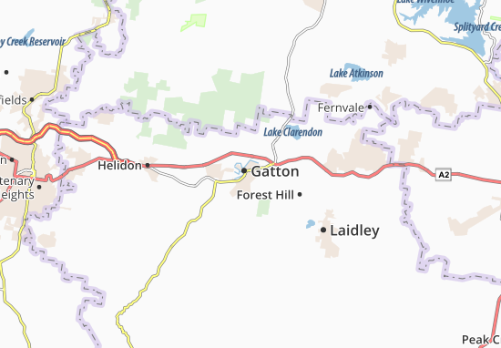 Karte Stadtplan Gatton