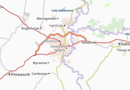 Mapa Toowoomba