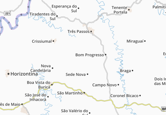 Karte Stadtplan Humaitá