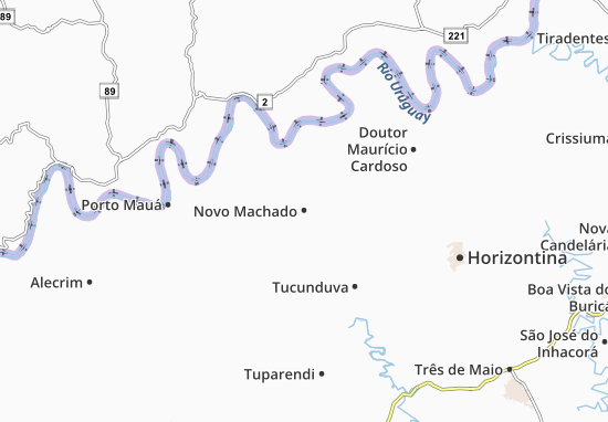 Kaart Plattegrond Novo Machado
