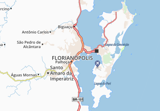 Kaart Plattegrond São José