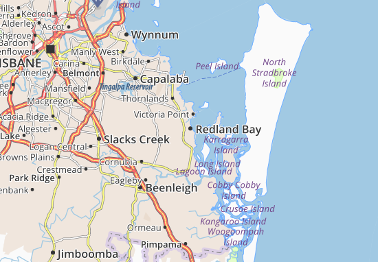 Mapa Redland Bay
