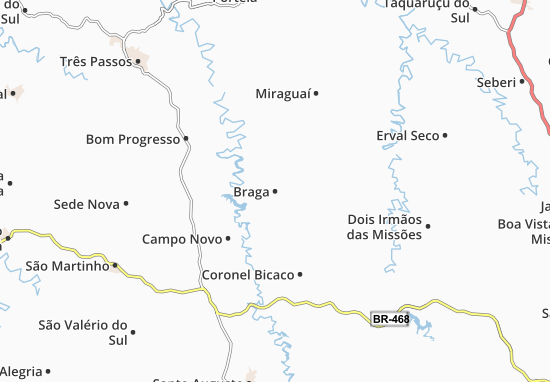 Karte Stadtplan Braga