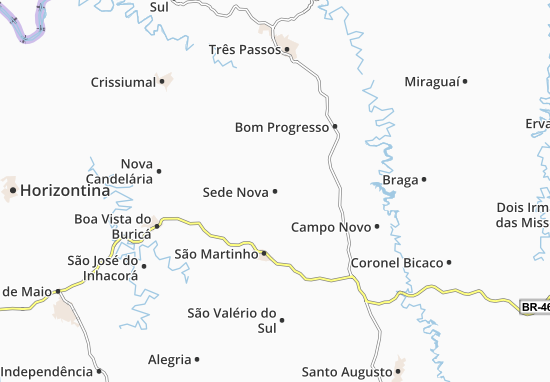 Karte Stadtplan Sede Nova