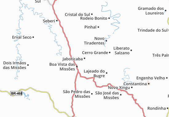 Karte Stadtplan Jaboticaba