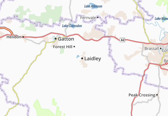Kaart Plattegrond Laidley