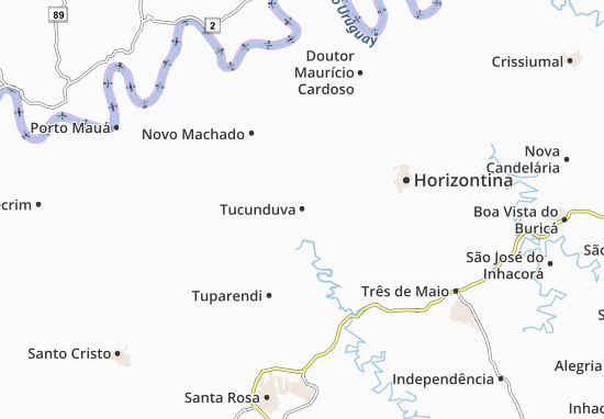 Karte Stadtplan Tucunduva