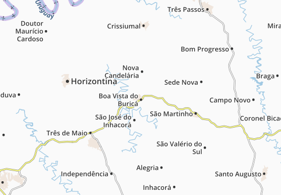 Kaart Plattegrond Boa Vista do Buricá