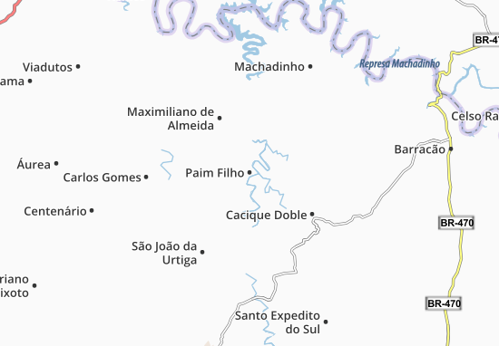 Karte Stadtplan Paim Filho