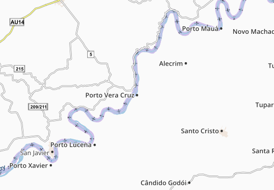 Karte Stadtplan Porto Vera Cruz