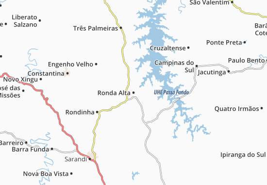 Karte Stadtplan Ronda Alta