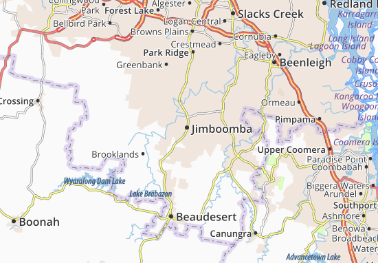 Karte Stadtplan Jimboomba