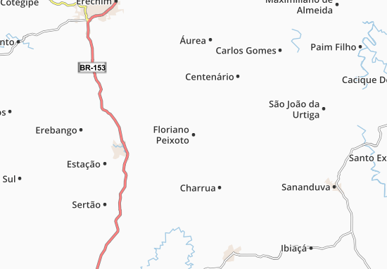 Karte Stadtplan Floriano Peixoto