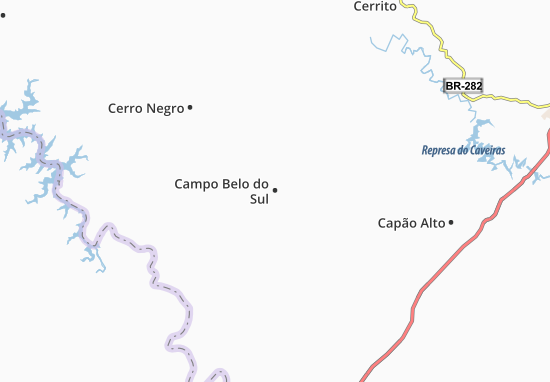 Karte Stadtplan Campo Belo do Sul