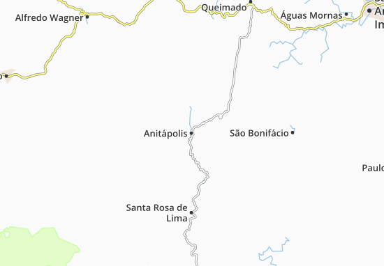 Anitápolis Map