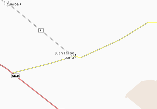 Karte Stadtplan Juan Felipe Ibarra