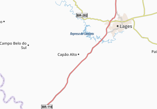 Capão Alto Map