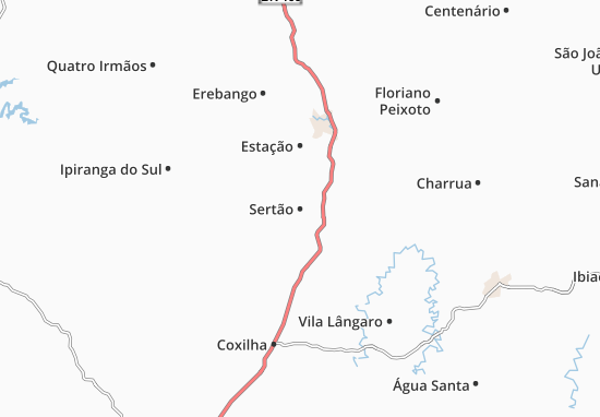 Karte Stadtplan Sertão