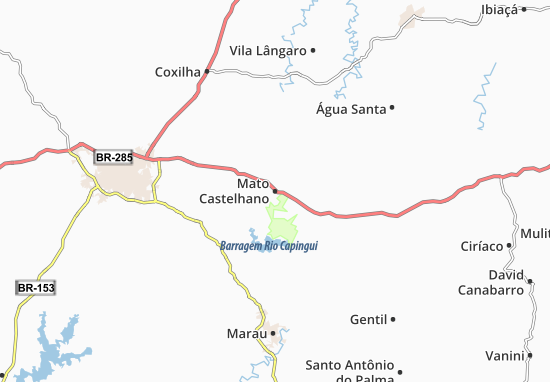 Karte Stadtplan Mato Castelhano