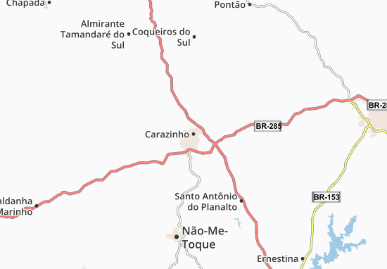 Kaart Plattegrond Carazinho