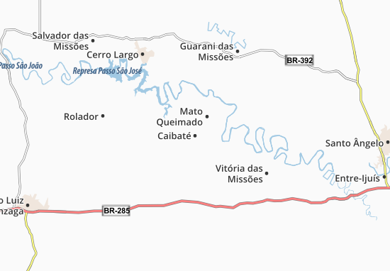 Caibaté Map