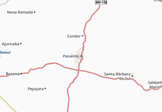 Kaart Plattegrond Panambi