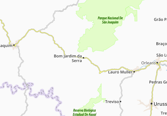 Karte Stadtplan Bom Jardim da Serra
