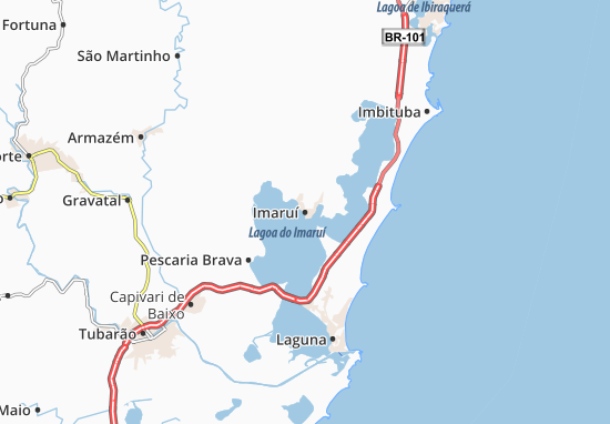 Imaruí Map
