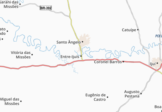 Karte Stadtplan Entre-Ijuís