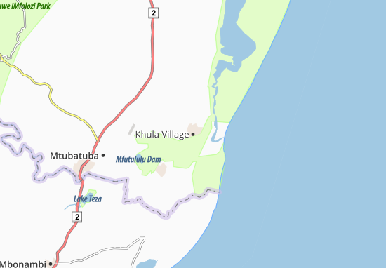 Karte Stadtplan Khula Village