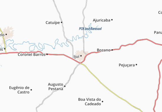 Karte Stadtplan Ijuí
