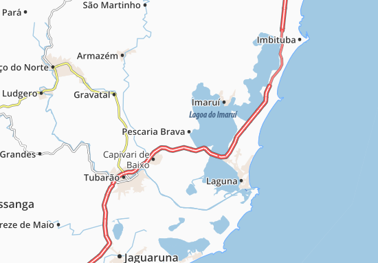 Karte Stadtplan Pescaria Brava