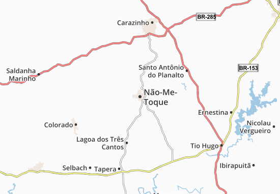 Karte Stadtplan Não-Me-Toque