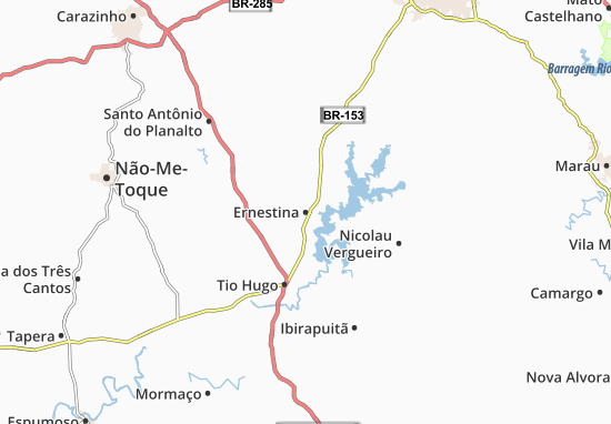 Kaart Plattegrond Ernestina