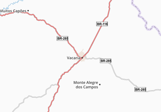 Vacaria Map