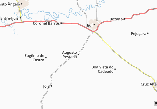 Augusto Pestana Map
