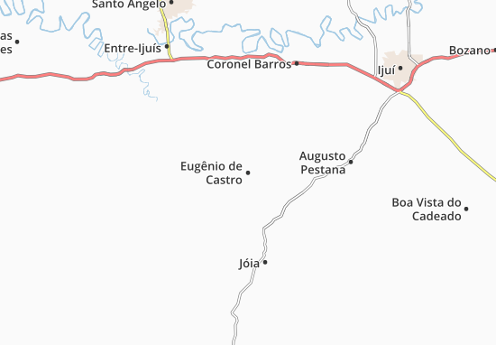 Mapa Eugênio de Castro