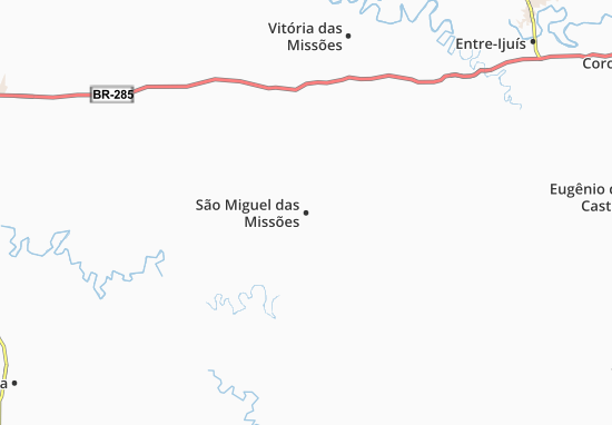 Kaart Plattegrond São Miguel das Missões