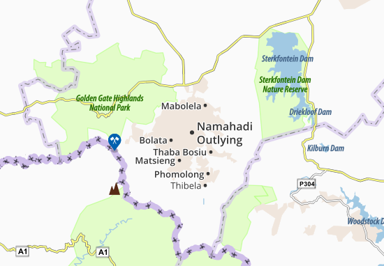 Kaart Plattegrond Namahadi Outlying