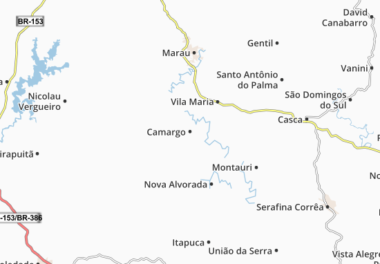 Kaart Plattegrond Camargo