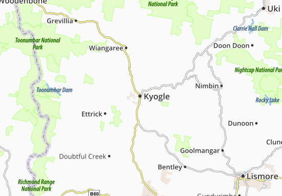 Mapa Kyogle
