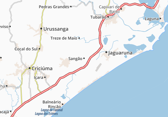 Karte Stadtplan Sangão