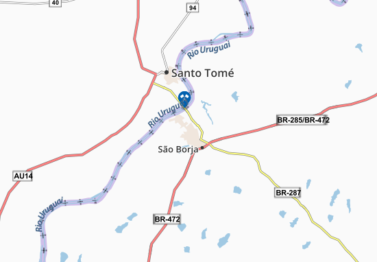 São Borja Map