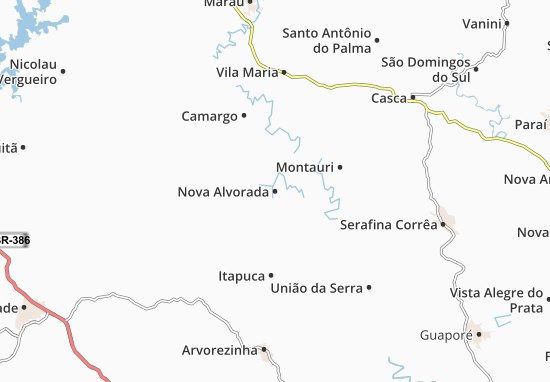 Nova Alvorada Map