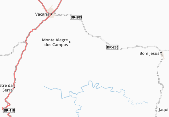 Monte Alegre dos Campos Map