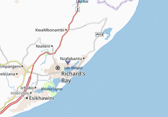 Karte Stadtplan Nzalabantu